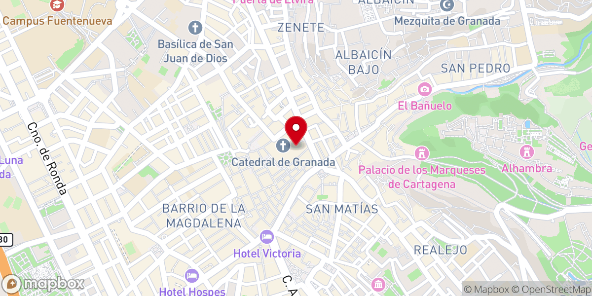 Map showing location of Entradas Capilla Real | Sepulcro Reyes Católicos