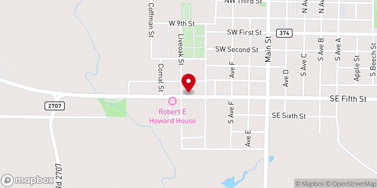 Map showing location of Living Water Ministries