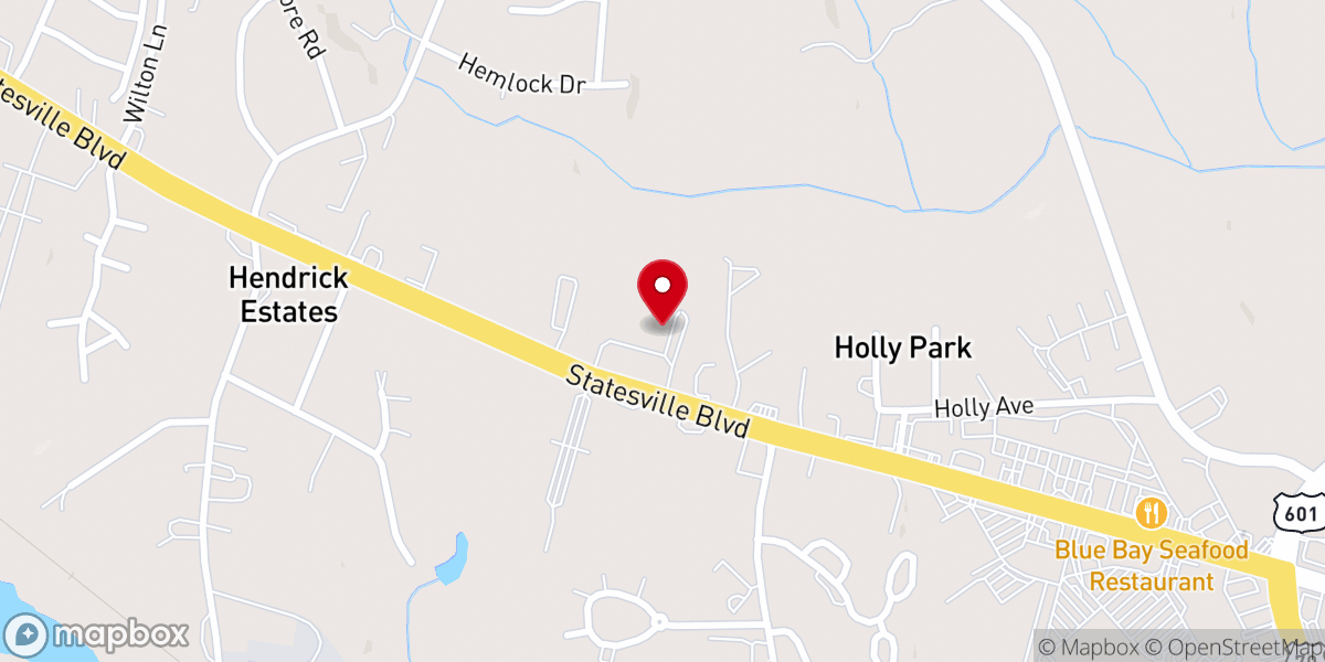 Map showing location of Maranatha Bible Church
