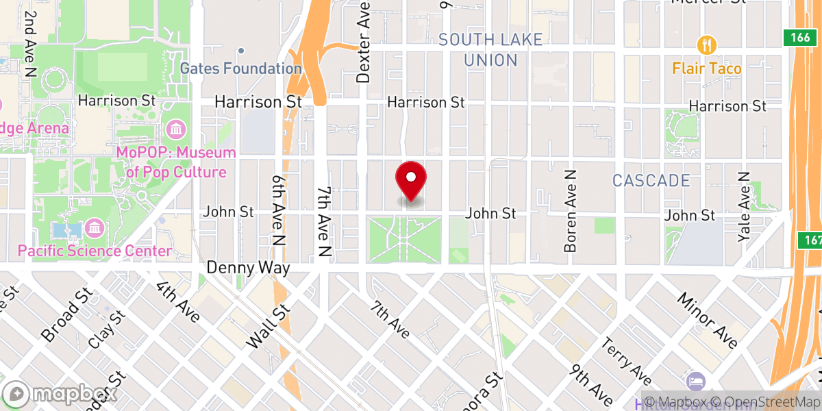 Map showing location of Seattle Unity
