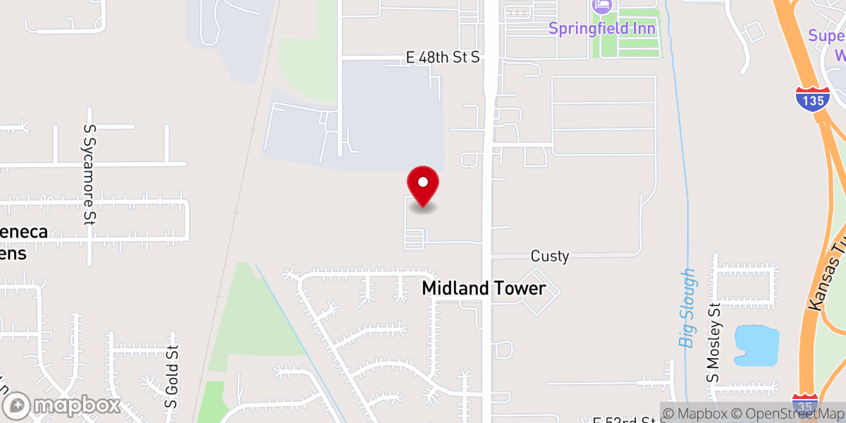 Map showing location of Midway Southern Baptist Church