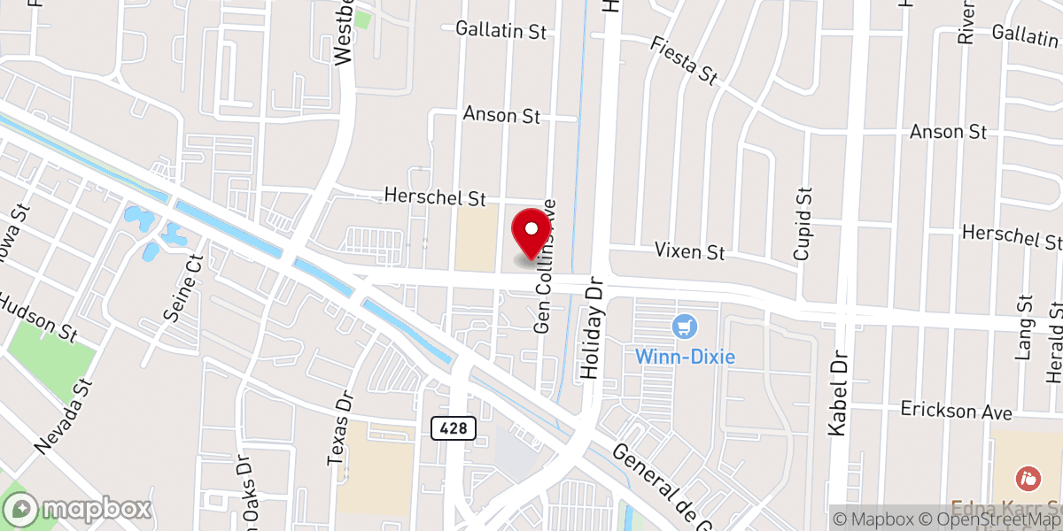 Map showing location of Navigators Christian Fellowship
