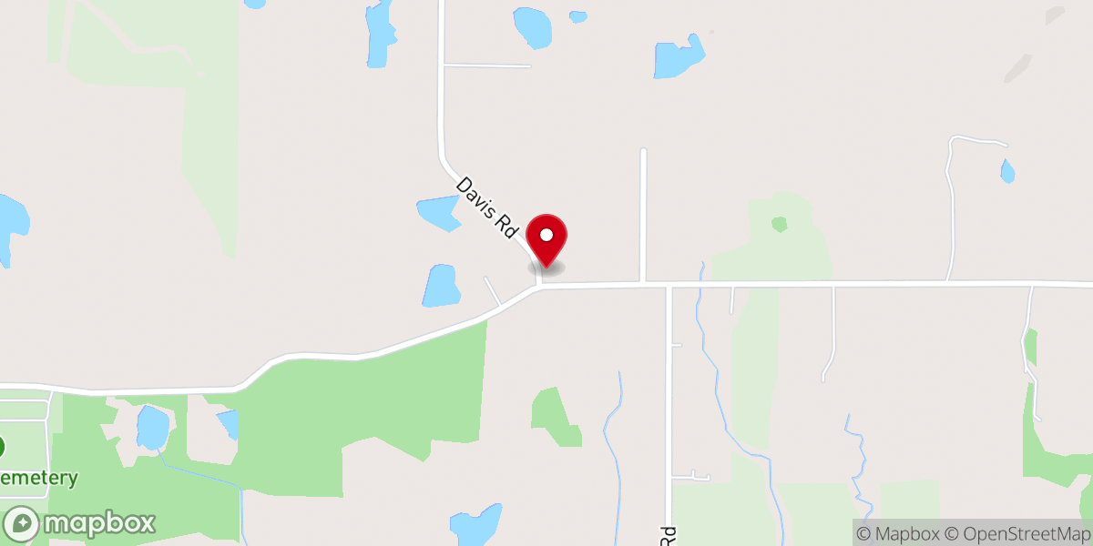 Map showing location of Mount Pleasant Church