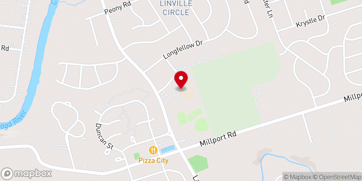 Map showing location of Bible School Mission Pentecostal Church