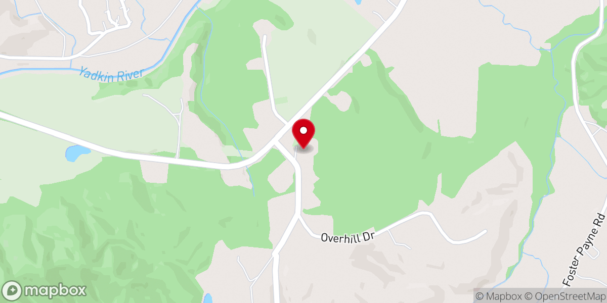 Map showing location of Beaver Creek Baptist Church of Wilkes County, Inc