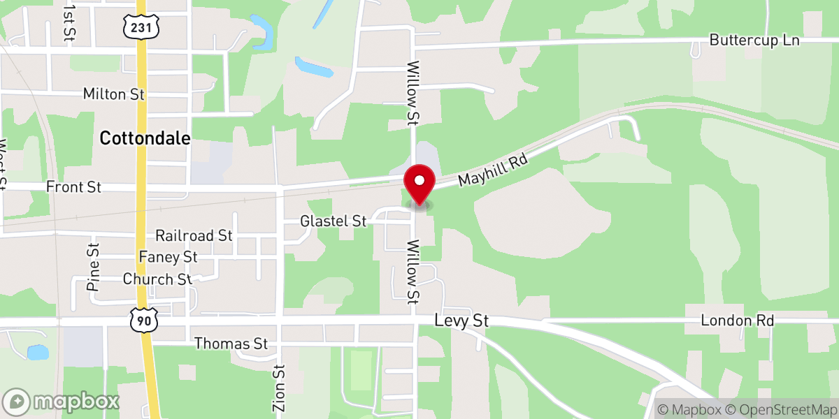 Map showing location of St.Matthew Missionary Baptist Church