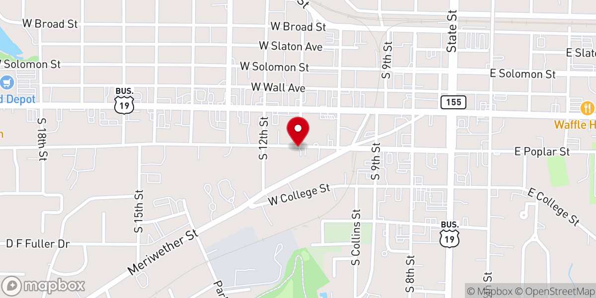 Map showing location of Straight Life Church of God
