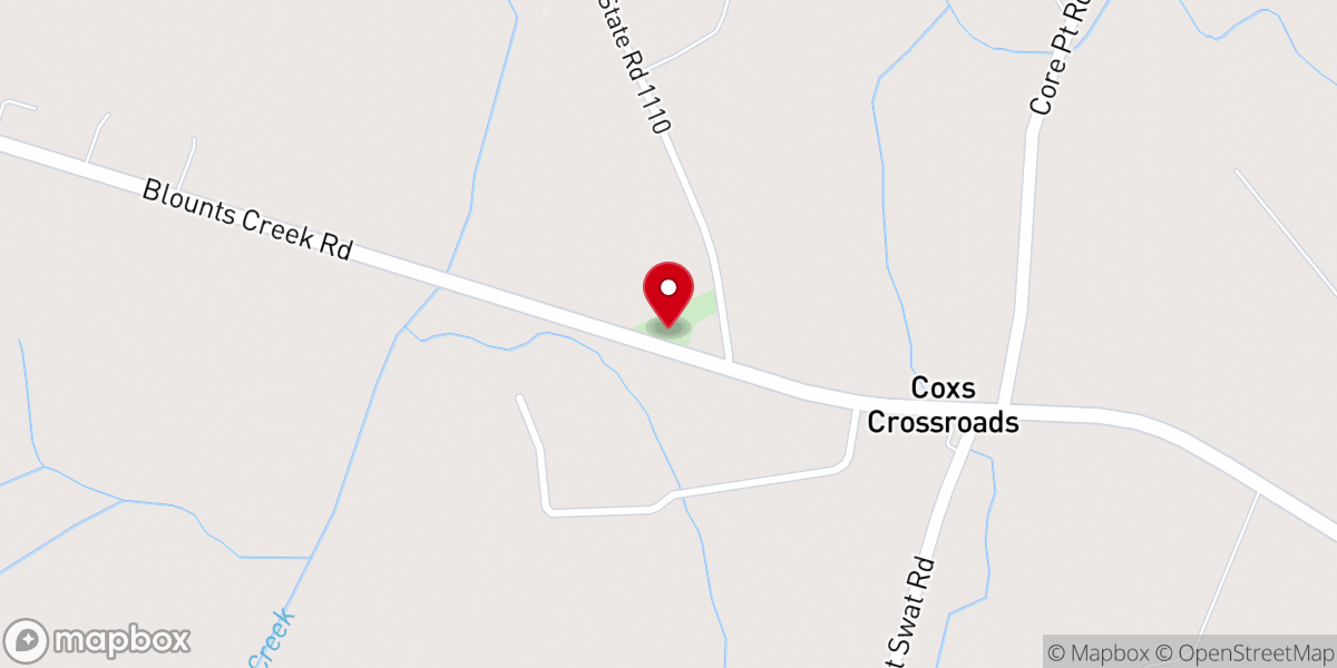 Map showing location of Warren Chapel