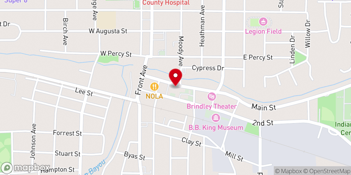 Map showing location of Bailey Hall