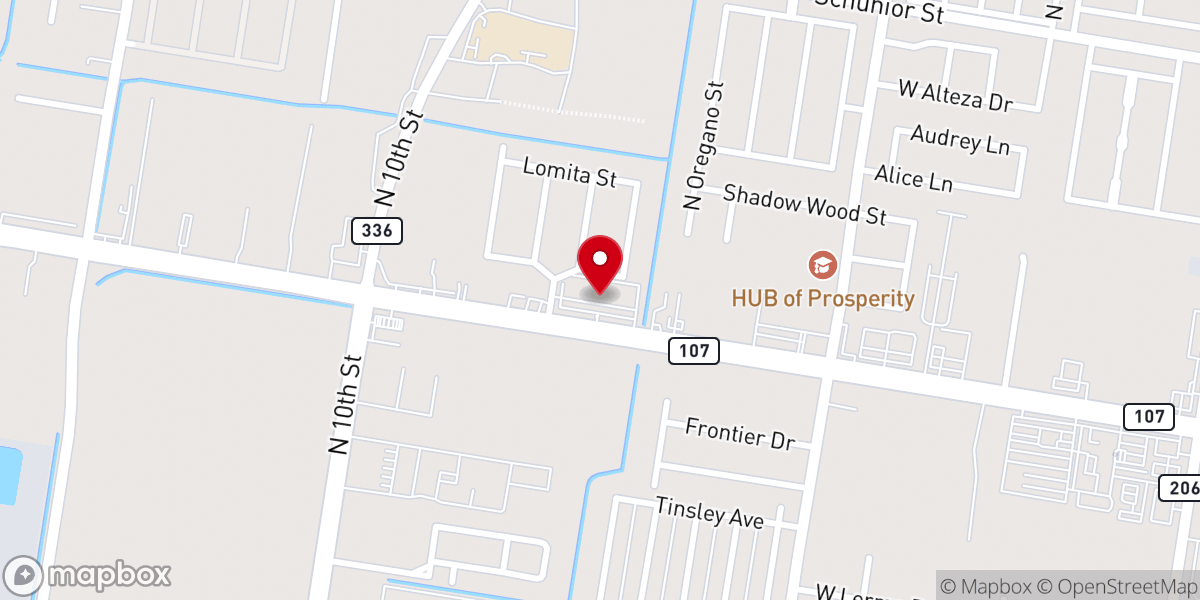 Map showing location of World Harvest Family Church