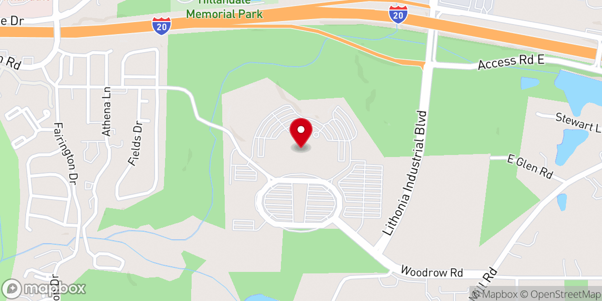 Map showing location of New Birth Missionary Baptist Church