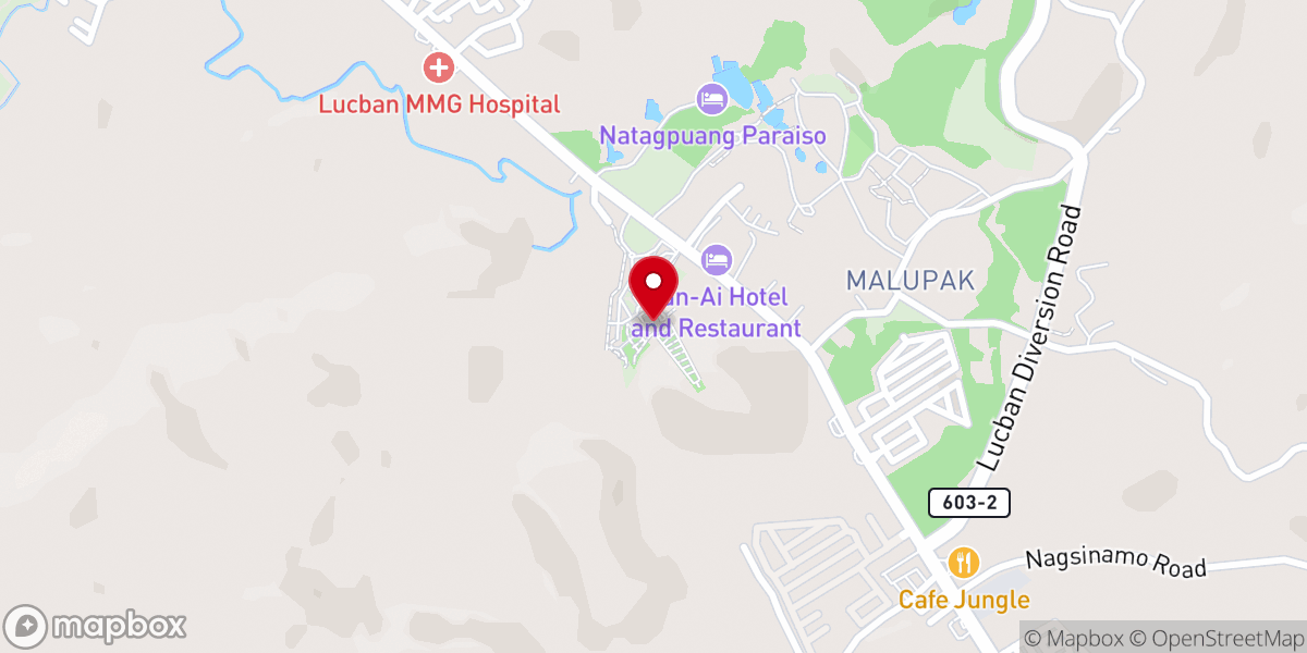 Map showing location of Kamay Ni Hesus Healing Church