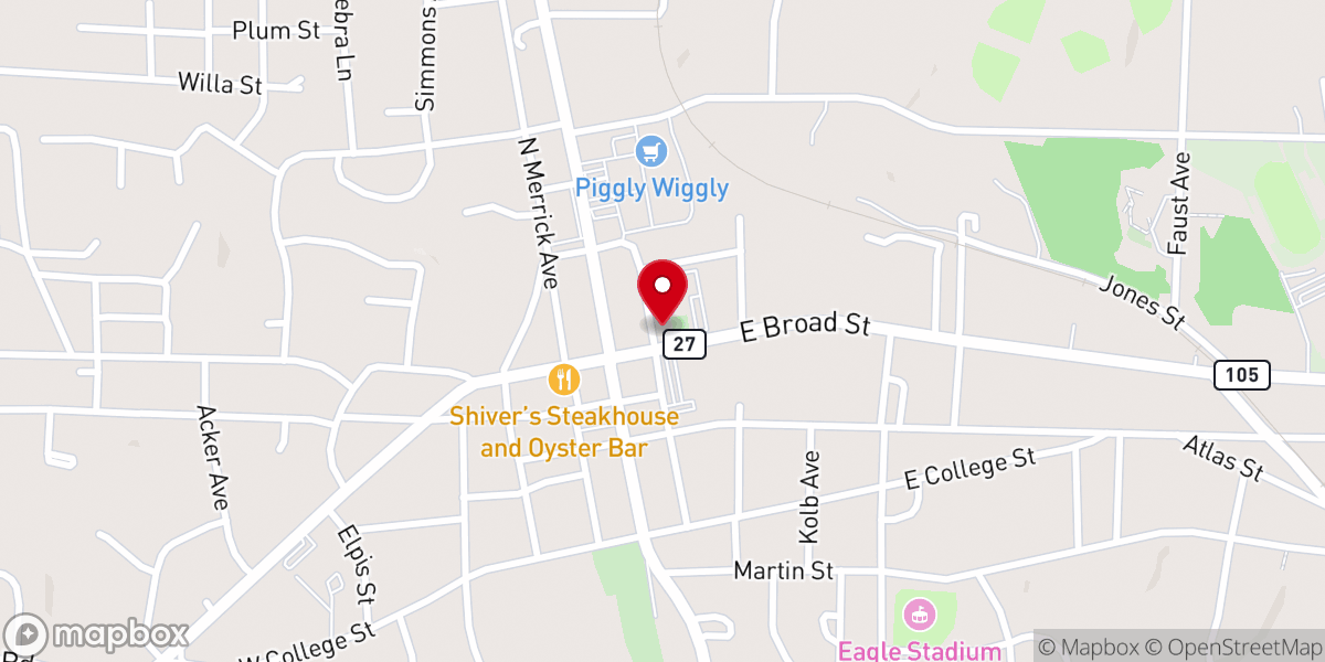 Map showing location of Healing the Hurt Outreach Ministry