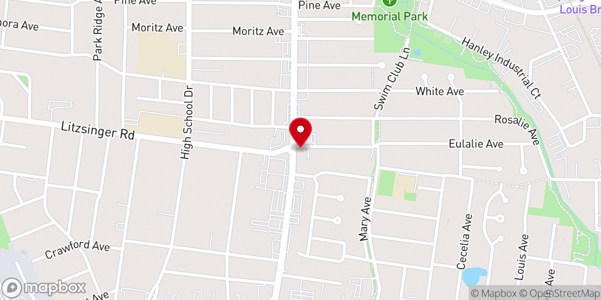 Map showing location of Christ Church STL