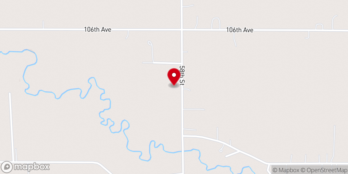 Map showing location of New Hope Missionary Baptist