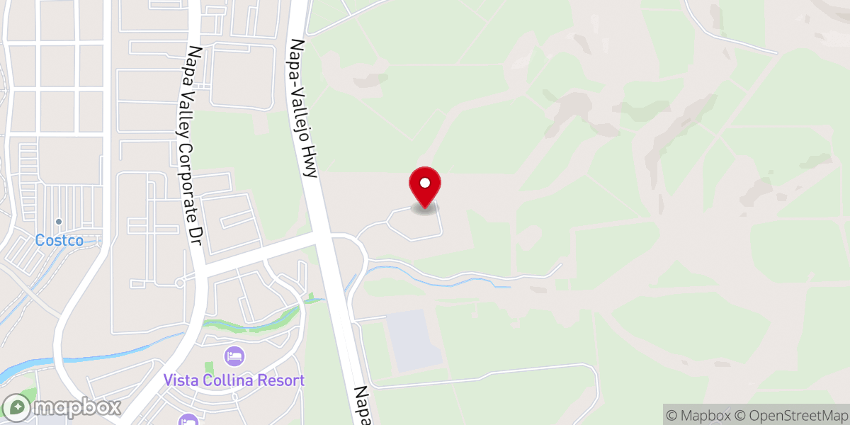 Map showing location of Hillside Christian Church