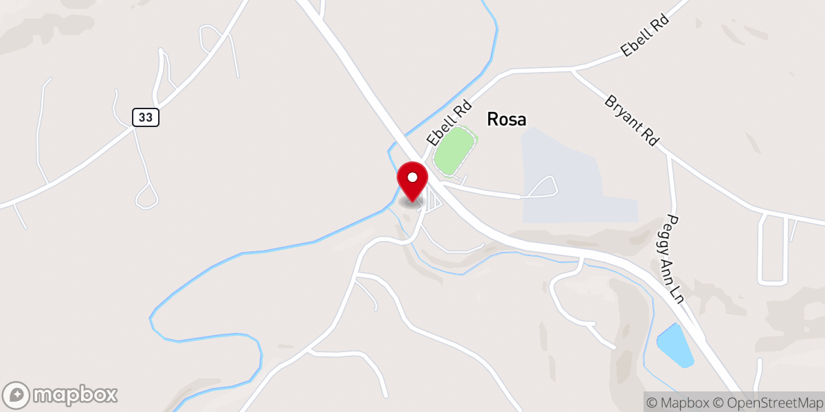 Map showing location of Pine Grove Missionary Baptist Church