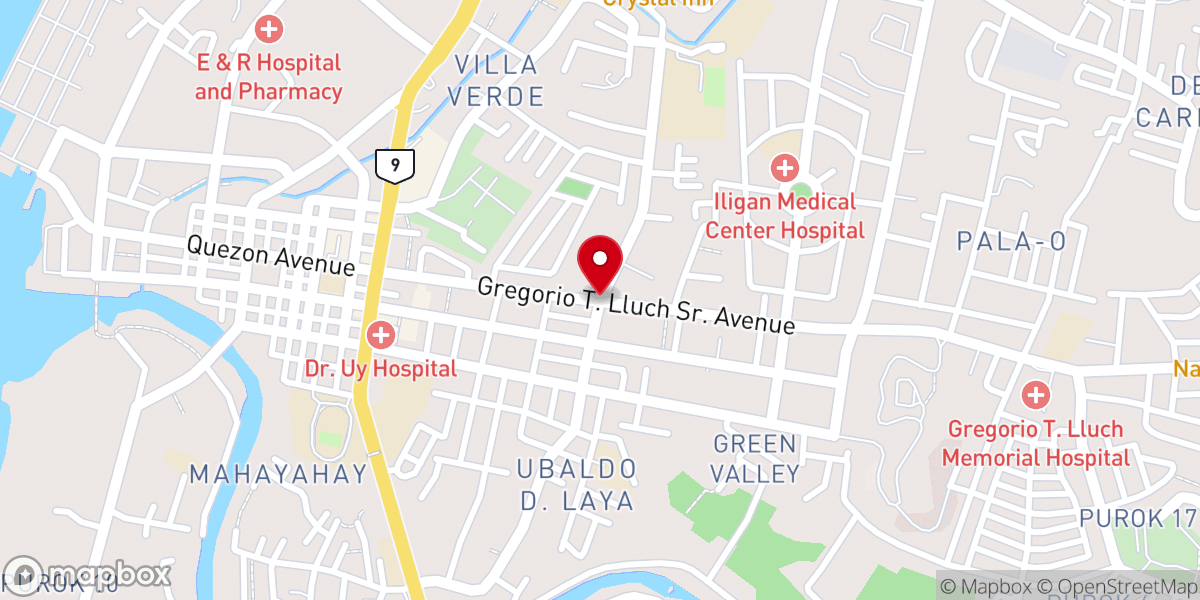 Map showing location of Baptist Conference Christian School