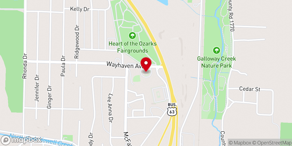 Map showing location of First Church of God