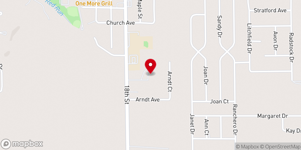 Map showing location of Saint Peters Evangelical Church
