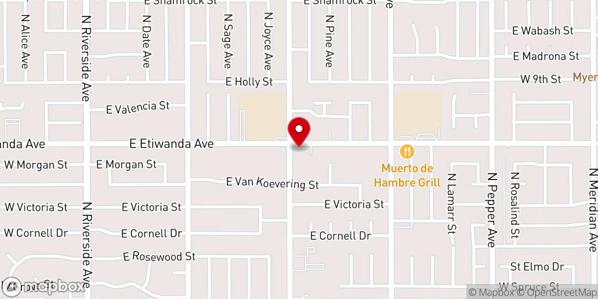Map showing location of St Peter's Episcopal Church