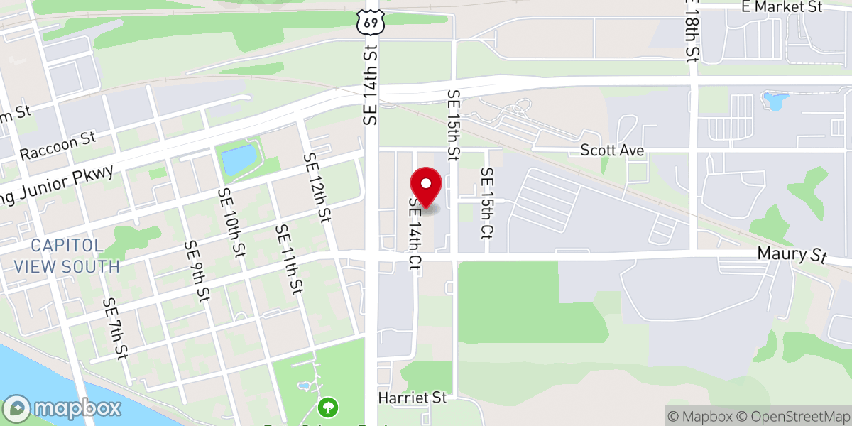 Map showing location of Calvary Grace Tabernacle Church