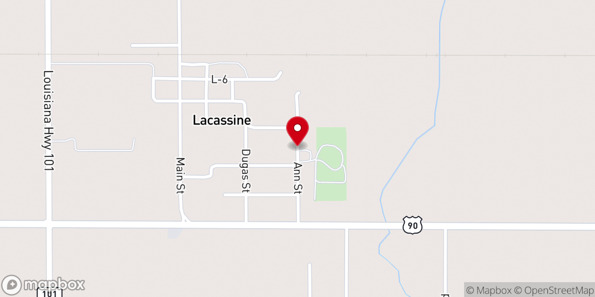 Map showing location of St John Catholic Church