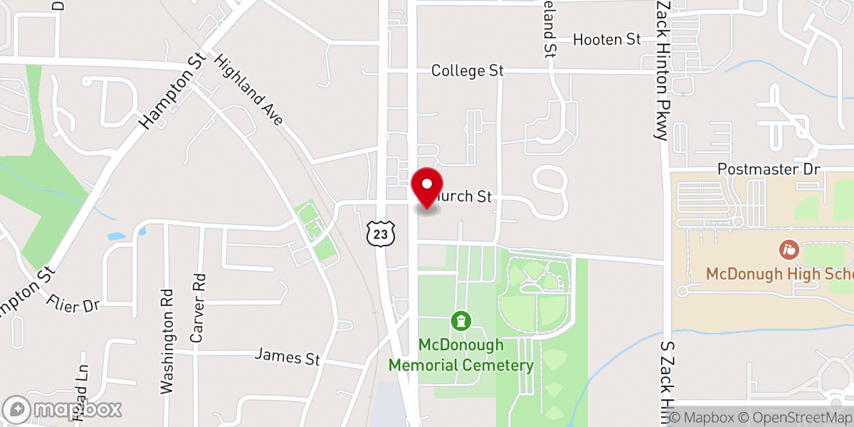 Map showing location of Iglesia De Cristo El ADN