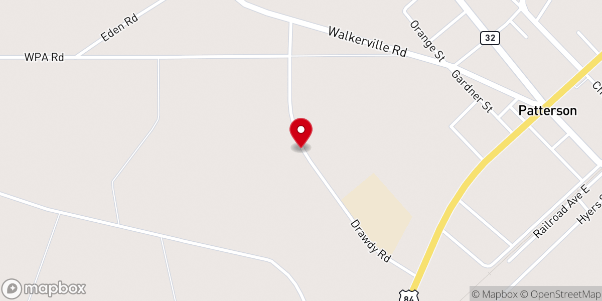 Map showing location of True Life Church Assembly of God