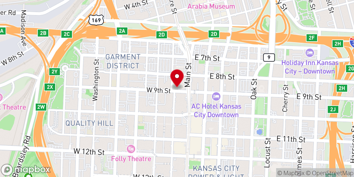 Map showing location of Catholic Diocese-Kansas City