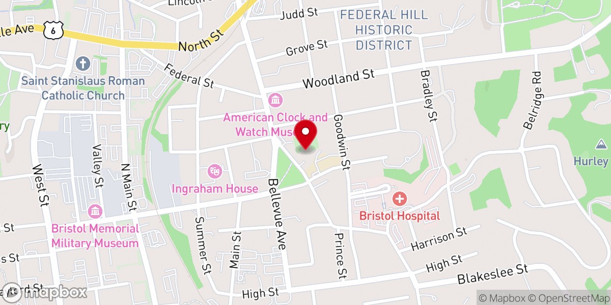 Map showing location of Iglesia Bristol CT
