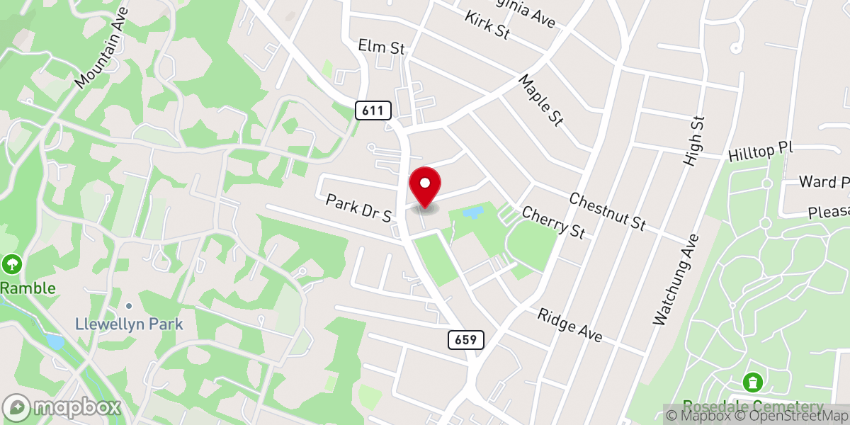 Map showing location of Bethany Evangelical Free Church