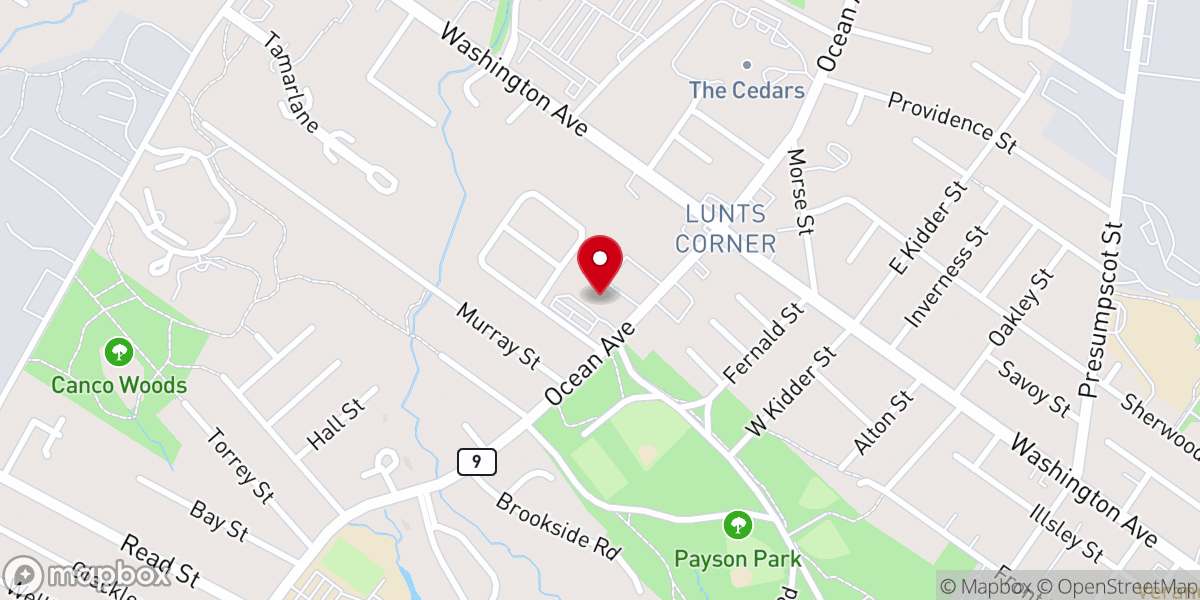 Map showing location of St. Pius X Church