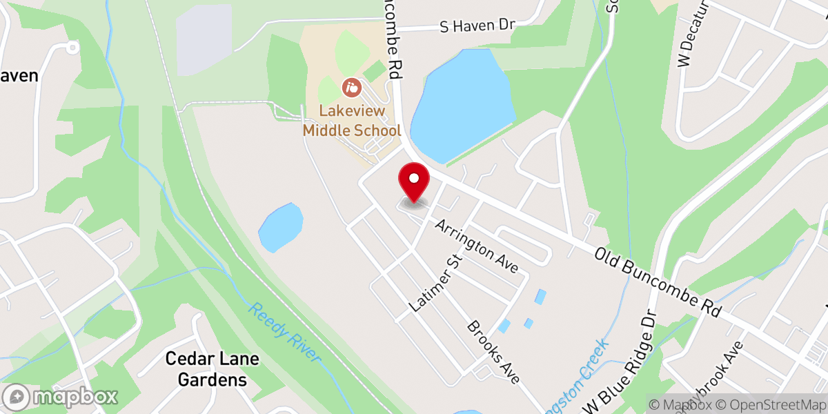 Map showing location of Parisview Baptist Church
