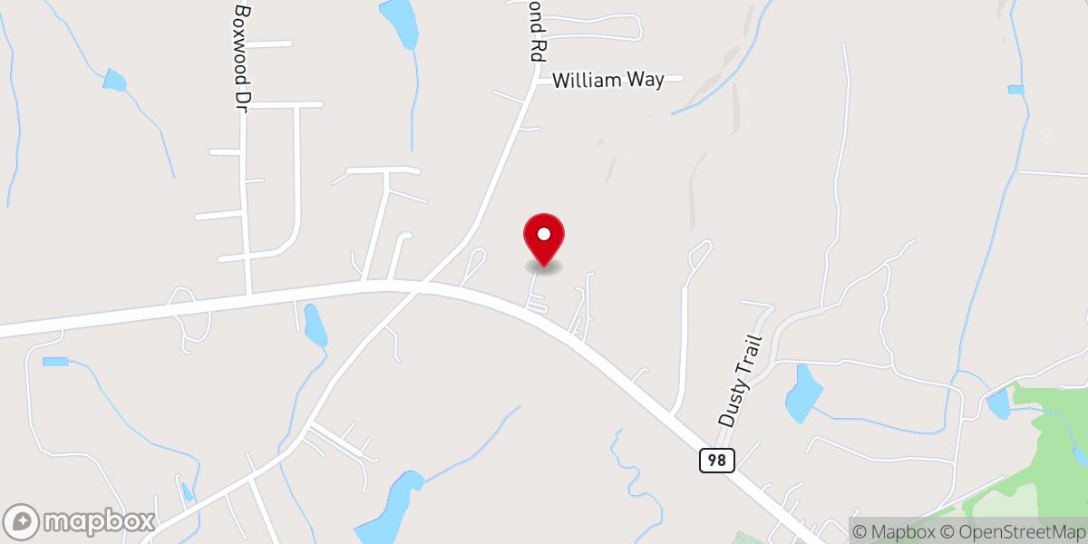Map showing location of New Hope Freedom & Deliverance Cathedral of Louisburg
