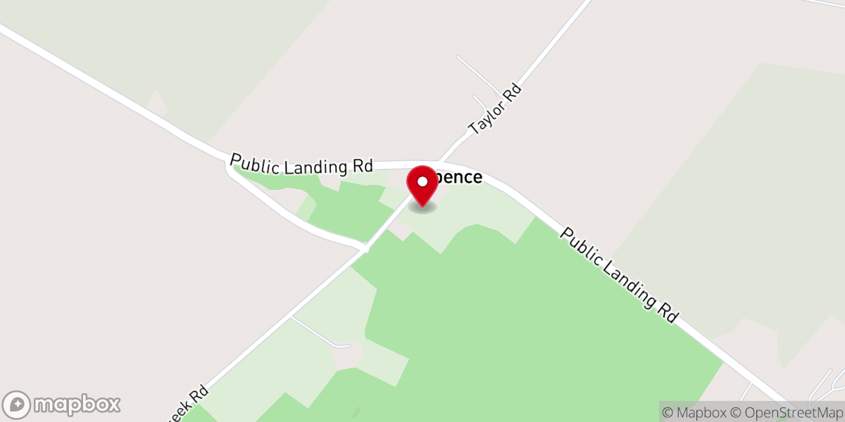 Map showing location of Spence Family Center