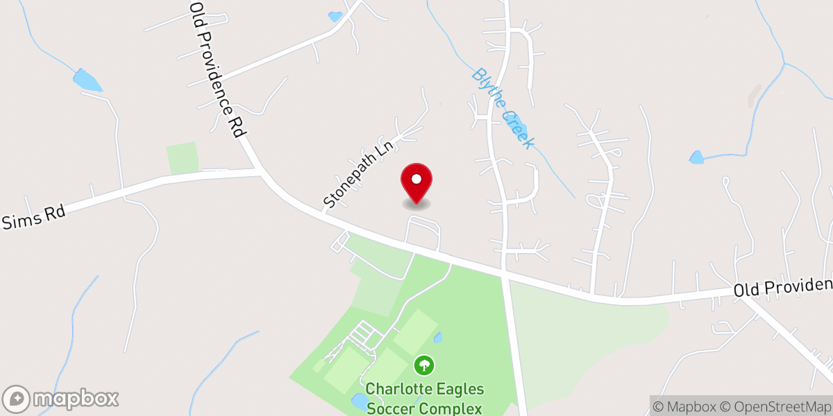 Map showing location of Grace Presbyterian Church