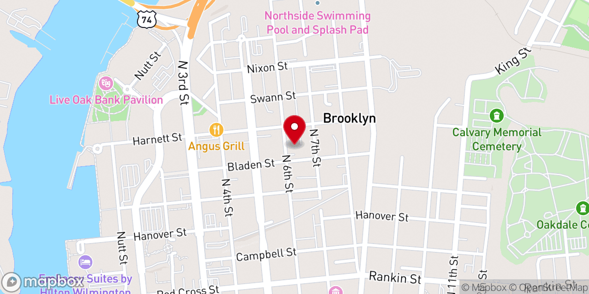 Map showing location of Miracle Restoration Deliverance Revival Center