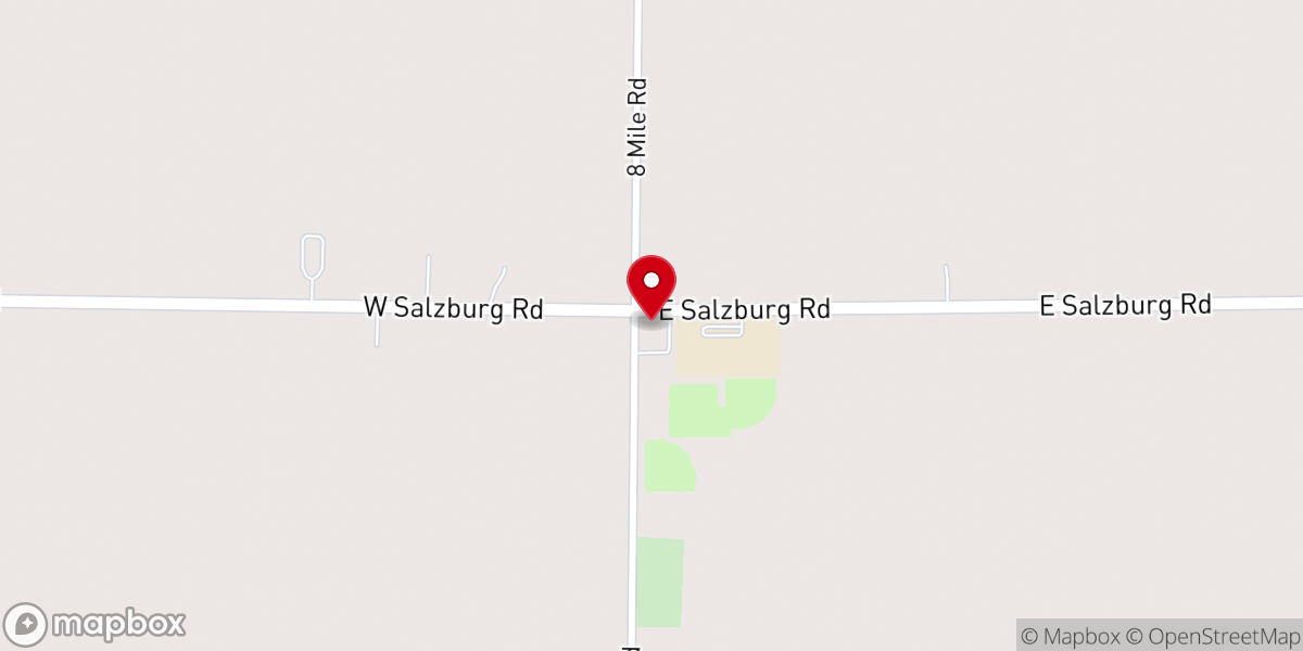 Map showing location of Trinity Lutheran Church