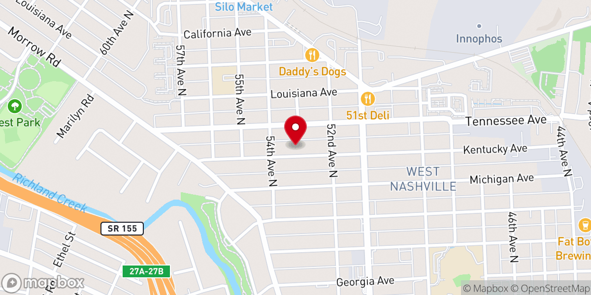 Map showing location of Guiding Light Pentecostal Church