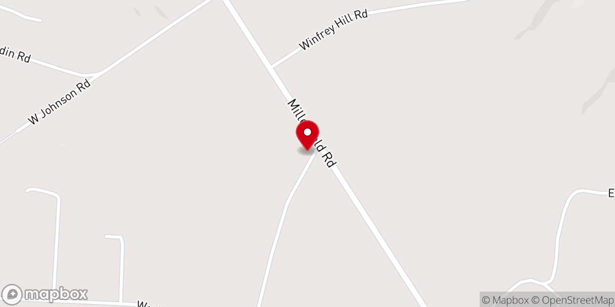 Map showing location of Millerfield BIC Fellowship Center