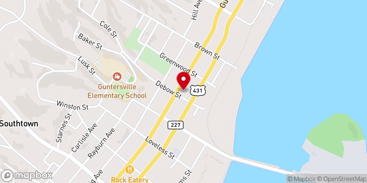 Map showing location of St William Catholic Church