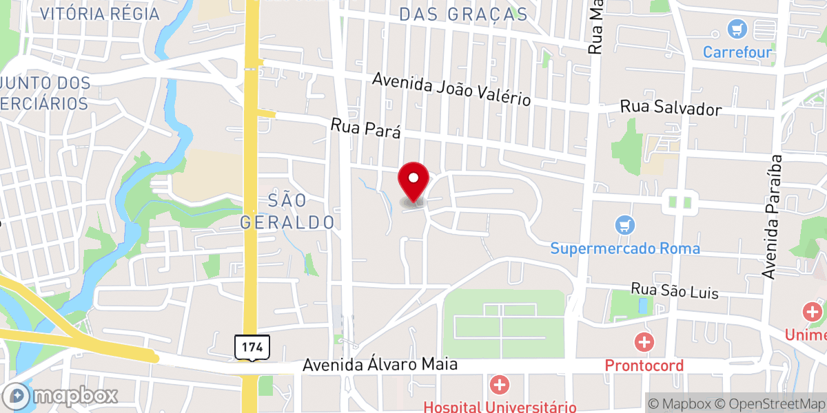 Map showing location of Paróquia Nossa Senhora das Graças