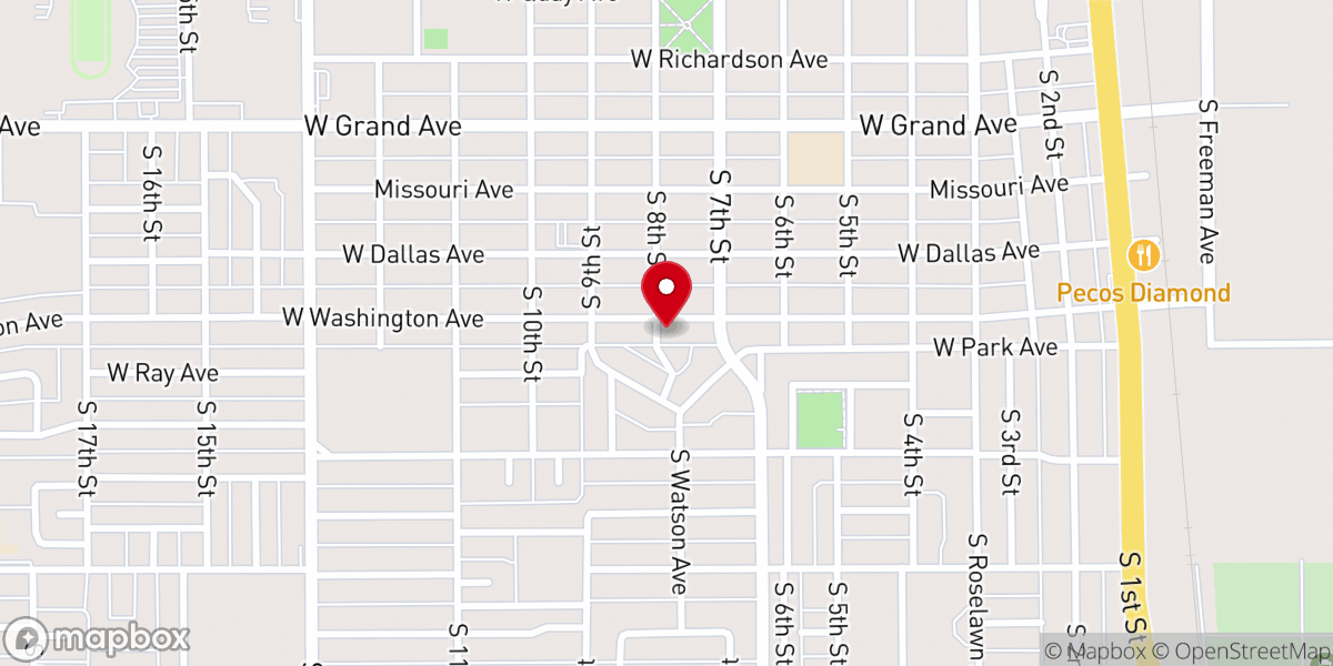 Map showing location of Calvary Missionary Baptist Church BMA