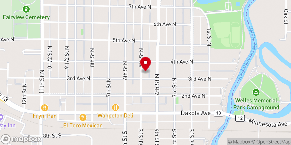 Map showing location of Immanuel Lutheran Church