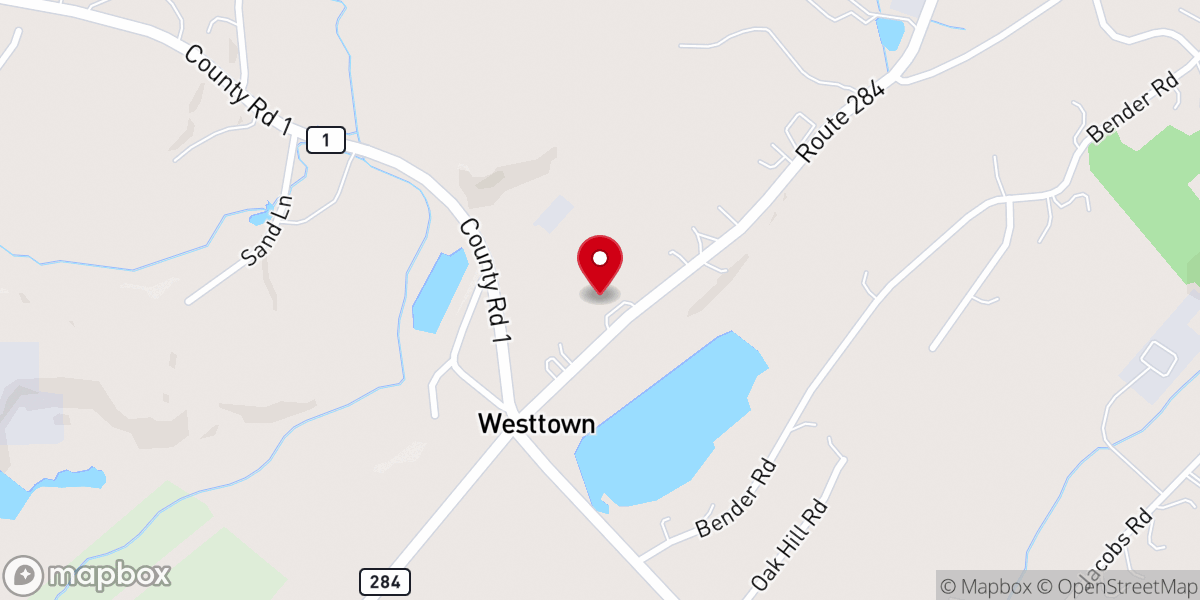 Map showing location of Westtown EPC