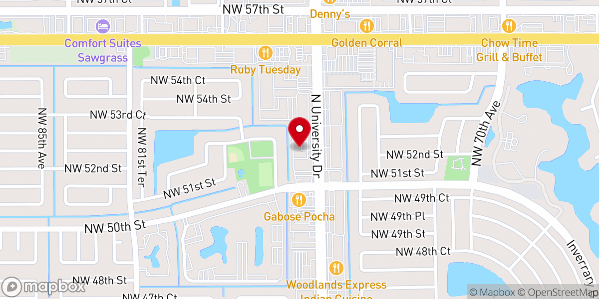 Map showing location of Upper Room Deliverance Tabernacle
