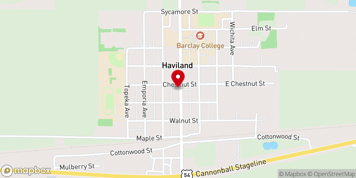 Map showing location of United Methodist Church