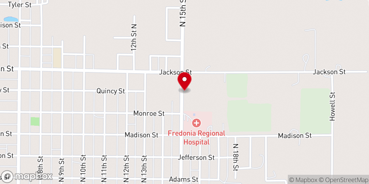 Map showing location of Church of Christ