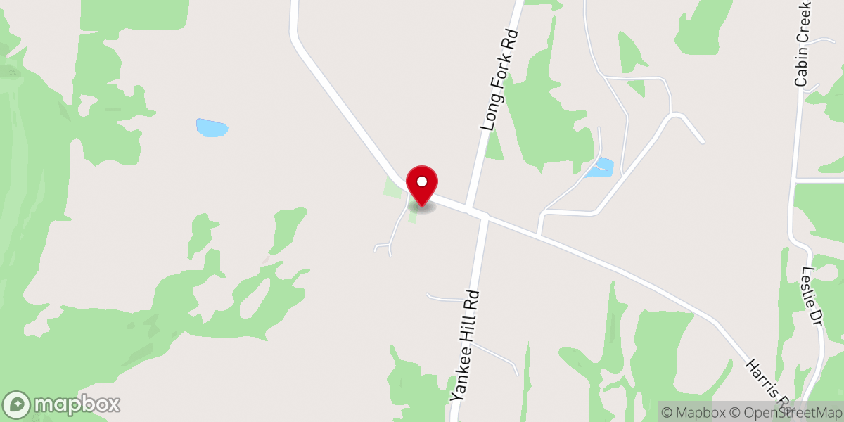 Map showing location of Yankee Hill Community Church